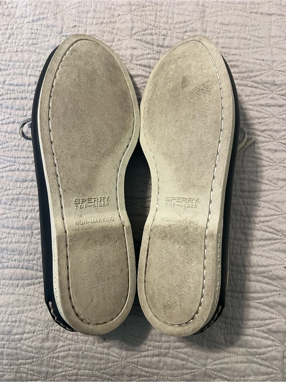 Sperry Navy Leather Boat Shoes